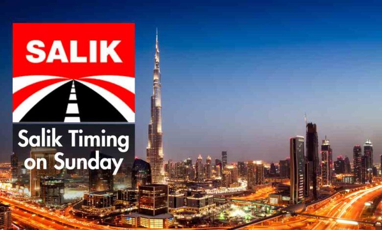 Salik Timing on Sunday