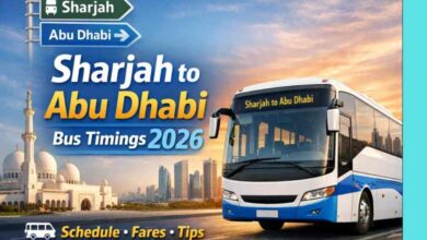 Sharjah to Abu Dhabi Bus Timings