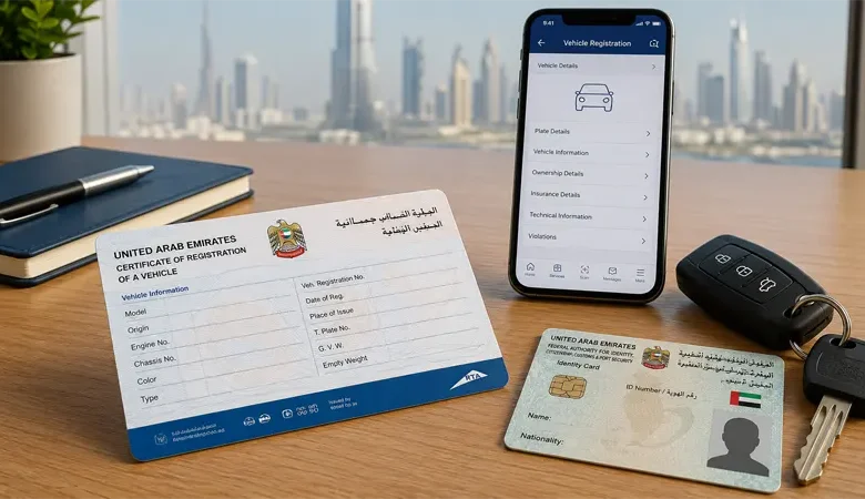 Mulkiya renewal Dubai 2026 guide vehicle registration card