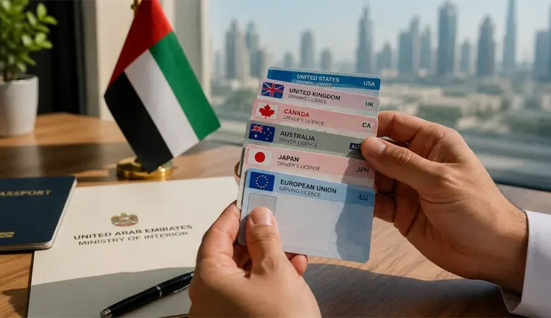 UAE driving license conversion 2026 eligible countries direct exchange guide