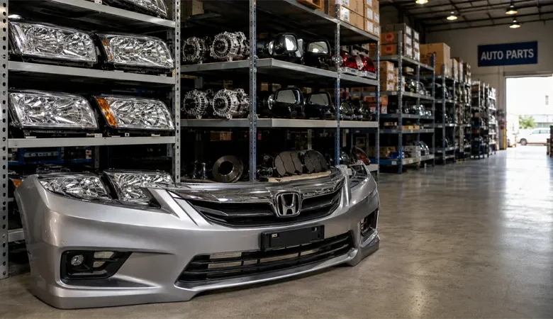 honda used spare parts Mussafah Abu Dhabi warehouse interior